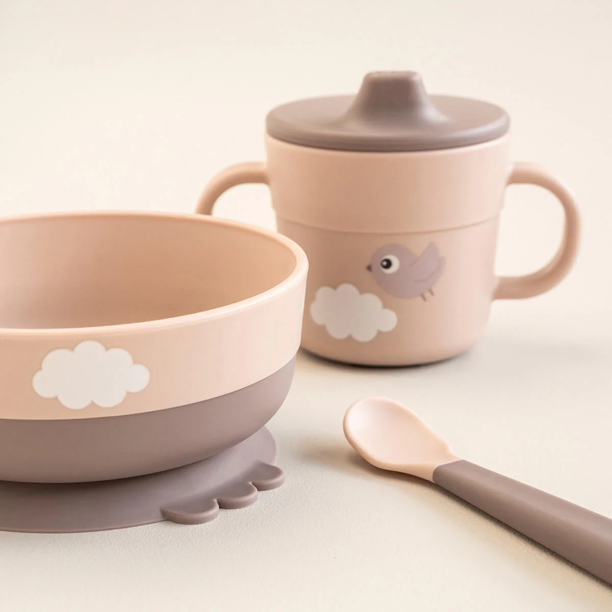 Foodie First Meal Set Happy Clouds Powder 8 At Baby House - Βρεφικά &Amp; Παιδικά Είδη